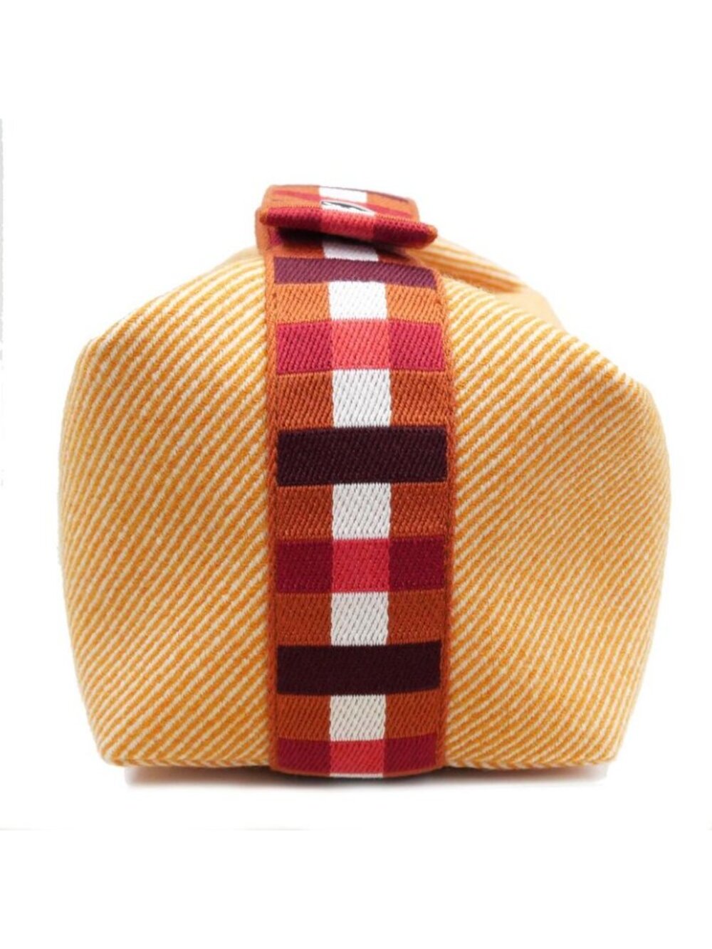 Hermes Brid A Black PM Au-carre Handbag Pouch Faube Orange - Picture 5 of 9